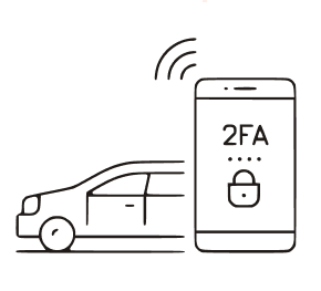Activate two-factor (2FA) security and arm your vehicle.